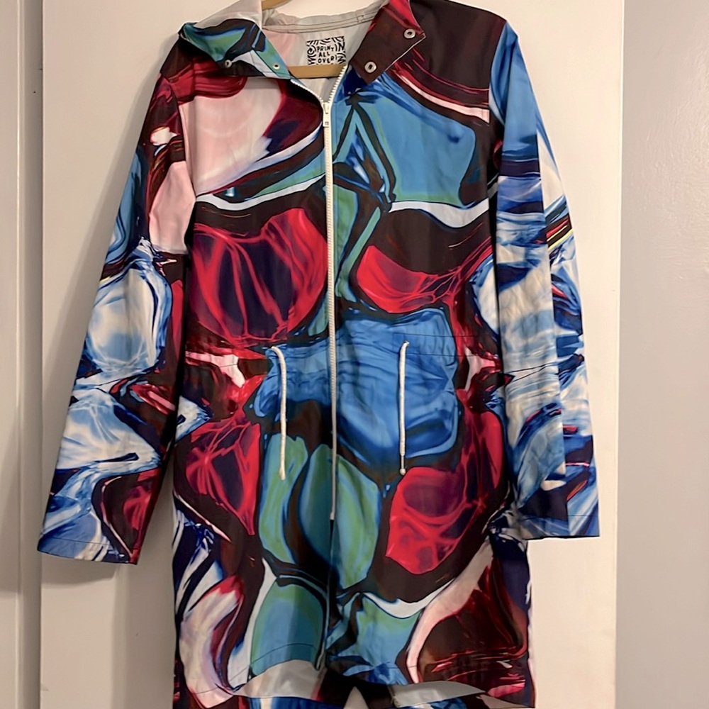 Print All Over Me Jacket Raincoat L - image 1